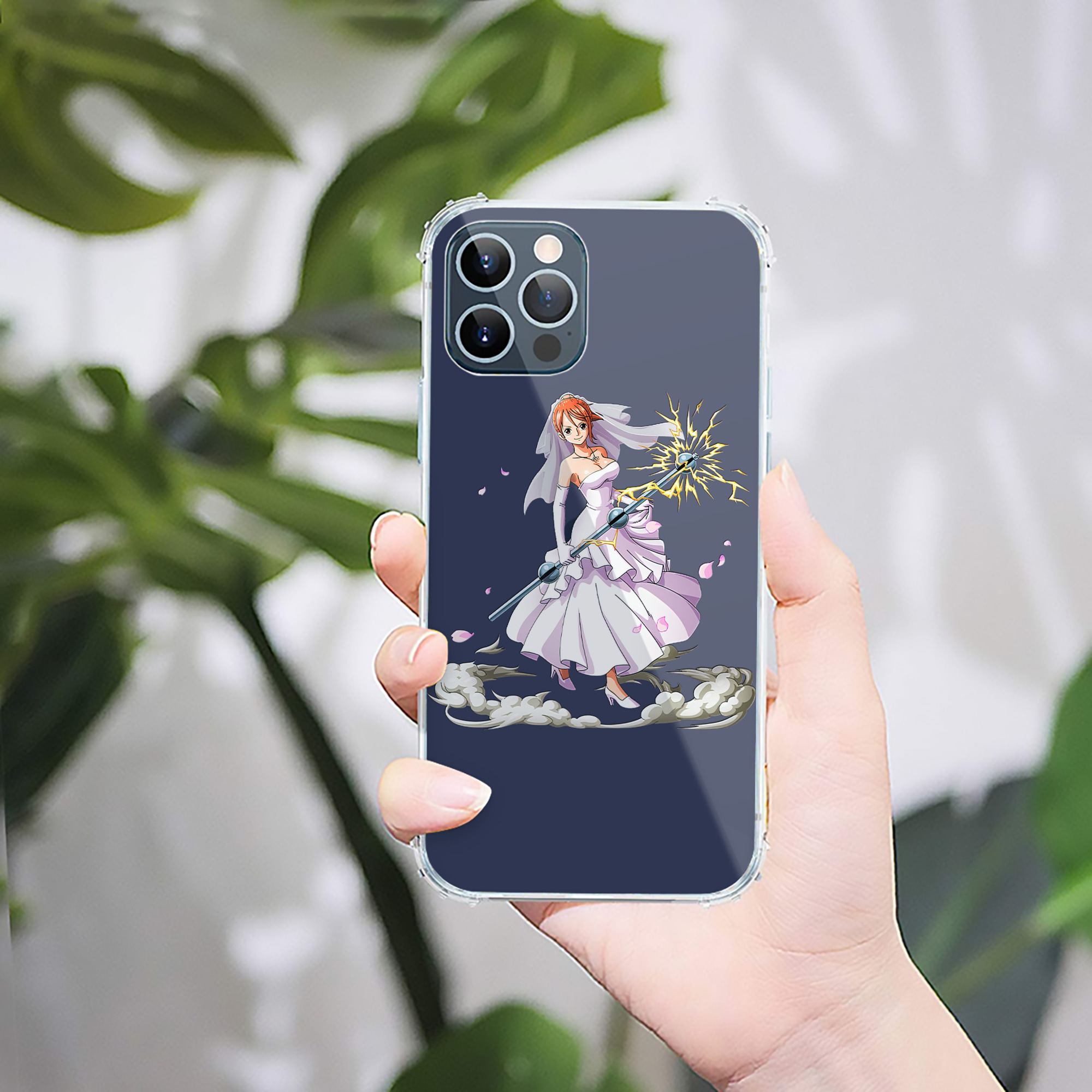 （画像用） ワンピース ナミ ONE PIECE Nami 【iPhone 12シリーズ対応】透明スマホケース（クリアソフトケース）